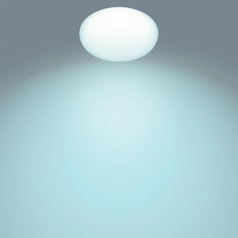 Toba přisazené LED svítidlo 1x23W 2800lm 2700-6500K IP20 37cm, bílé + ovladač 3