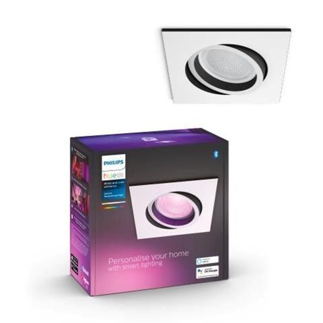 Hue WACA Centura podhledové LED svítidlo GU10 1x5,7W 350lm 2000-6500K RGB IP20 hranaté bílé 1
