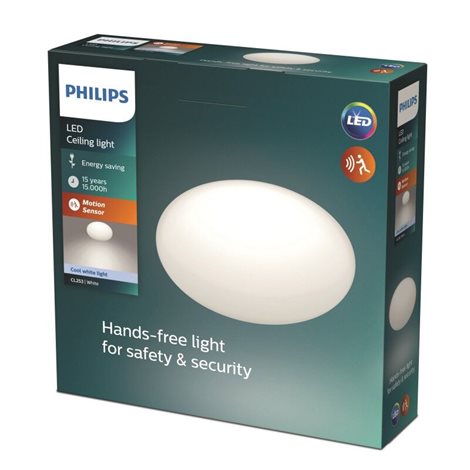 Shan přisazené LED svítidlo se senzorem pohybu1x12W 1250 lm 4000K IP20 26cm, bílé 2