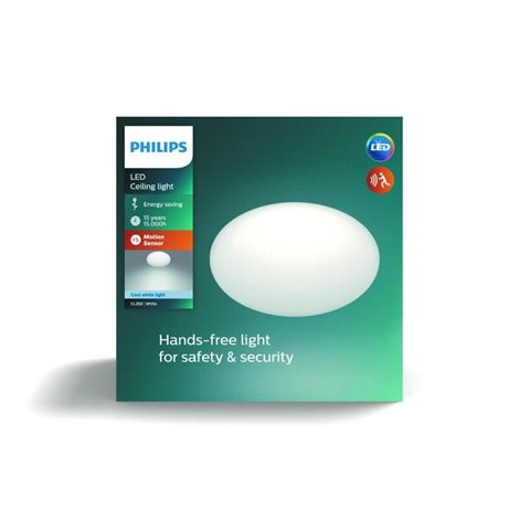 Shan přisazené LED svítidlo se senzorem pohybu1x12W 1250 lm 4000K IP20 26cm, bílé 5