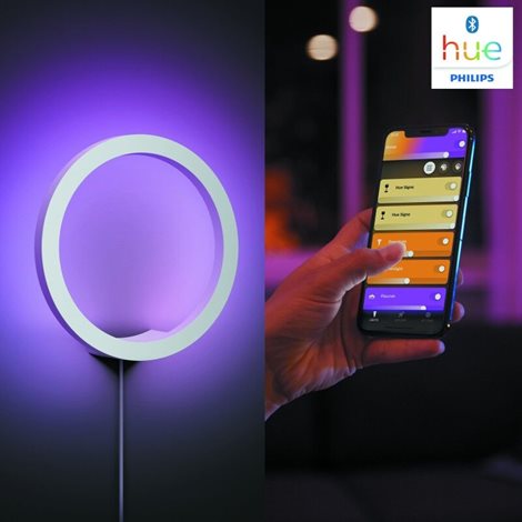 Hue WACA Sana nástěnné LED svítidlo 1x20W 1400lm 2000-6500K RGB IP20 25,5cm bílá 21