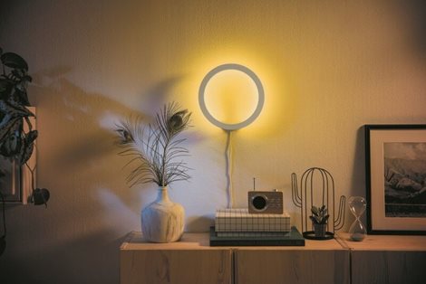 Hue WACA Sana nástěnné LED svítidlo 1x20W 1400lm 2000-6500K RGB IP20 25,5cm bílá 9