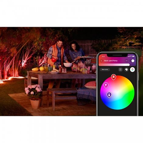 Hue WACA Outdoor LightStrip venkovní LED pásek 2m 1x19W 800lm 2000-6500K RGB IP67, bílý 3