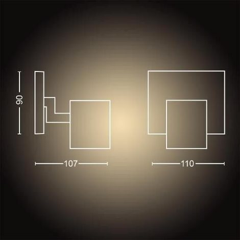 Hue WA Runner bodové LED svítidlo GU10 5W 350lm 2200-6500K IP20 bílá 7