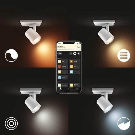 Hue WA Runner bodové LED svítidlo GU10 5W 350lm 2200-6500K IP20 bílá 3