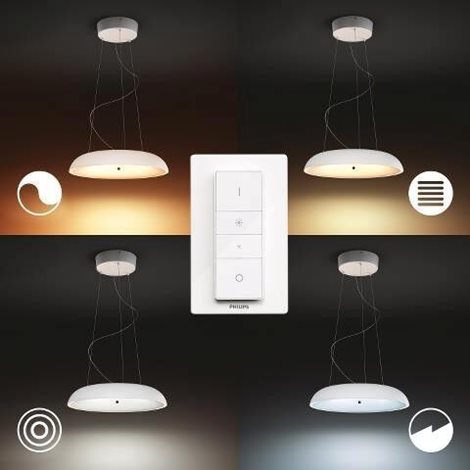 Hue WA Amaze závěsné LED svítidlo 25W 2900lm 2200-6500K IP20 43,4cm bílá + ovladač 2