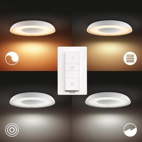 Hue Still WA stropní LED svítidlo 1x32W 2400lm 2200-6500K IP20 39,1cm bílá + ovladač 3
