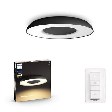 Hue WA Still stropní LED svítidlo 1x32W 2400lm 2200-6500K IP20 39,1cm černá + ovladač 7