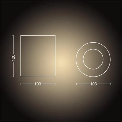 Hue WA Pillar bodové LED svítidlo GU10 1x5W 350lm 2200-6500K IP20 bílá + ovladač 8