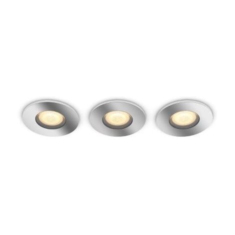 Hue WA Adore koupelnové zápustné LED svítidlo SET  3x5W 400lm 2200-6500K IP44 lesklý chrom + ovladač 3