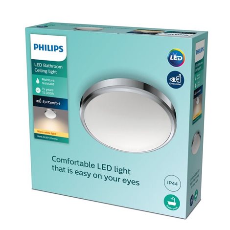 Doris CL257 koupelnové přisazené LED svítidlo 1x17W 1500lm 2700K IP44 31cm, chrom 3