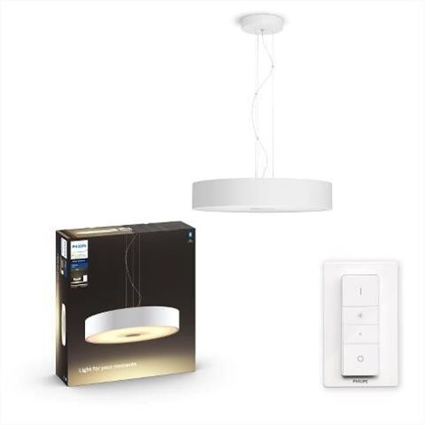 Hue WA Fair závěsné LED svítidlo  1x25W 2900lm 2200-6500K IP20 44,4cm bílá + ovladač 6