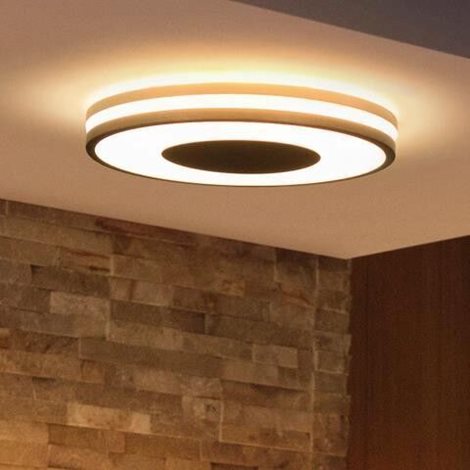 Hue WA Being stropní LED svítidlo 1x32W 2400lm 2200-6500K IP20 34,8cm černá + ovladač 5