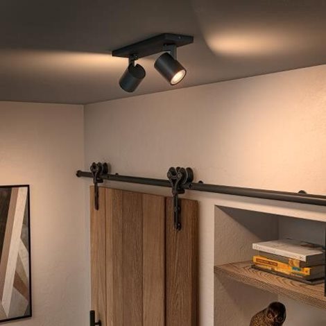 Hue WA Runner bodové LED svítidlo GU10 2x5W 350lm 2200-6500K IP20 černá +ovladač 4