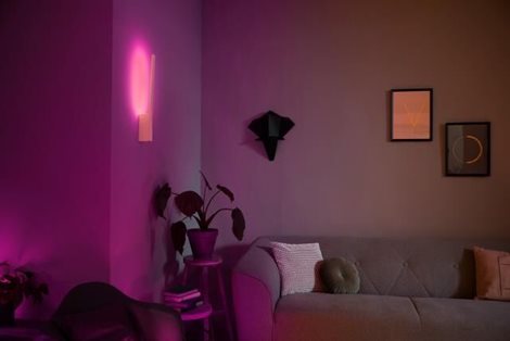 Hue WACA Liane nástěnné LED svítidlo 1x12,2W 850lm 2000-6500K RGB IP20 bílá 16