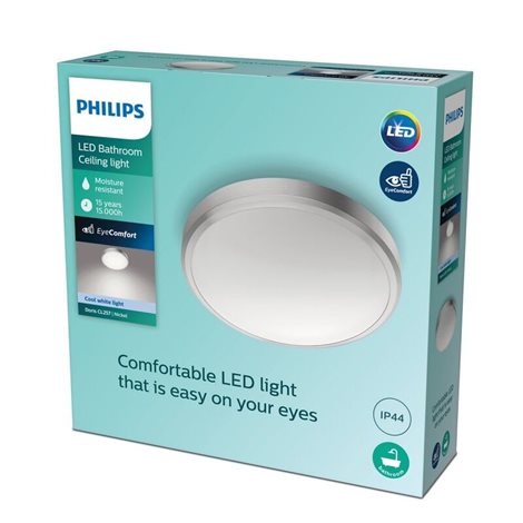 Doris CL257 koupelnové přisazené LED svítidlo 1x17W 1700lm 4000K IP44 31cm, niklové 3