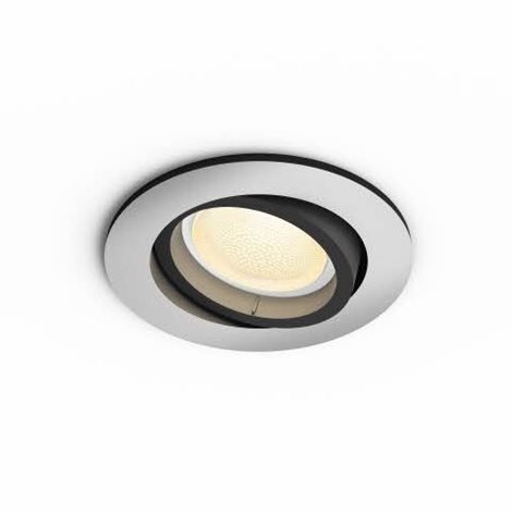 Hue WACA Centura podhledové svítidlo LED GU10 1x5.7W 350lm 2000-6500K RGB IP20 kulaté hliník 16