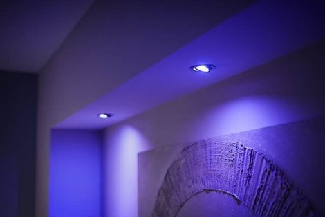 Hue WACA Centura podhledové svítidlo LED GU10 1x5.7W 350lm 2000-6500K RGB IP20 kulaté hliník 8