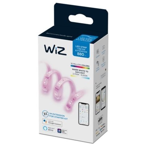 WiZ prodloužení LED pásek 1m 11W 880lm 2700-6500K RGB IP20 7