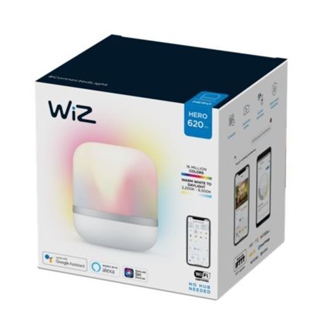 WiZ Hero stolní LED lampa 1x9W 620lm 2200-6500K RGB IP20, bílá 4