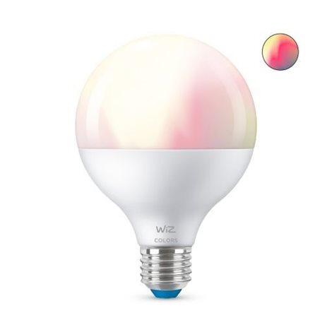 WiZ LED žárovka E27 G95 Globe 11W 1055lm 2200-6500K RGB IP20, stmívatelná 1