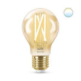 WiZ LED žárovka filament amber E27 A60 7W 640lm 2000-5000K IP20, stmívatelná
