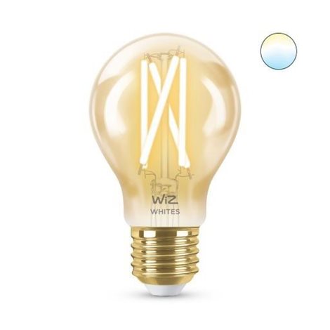 WiZ LED žárovka filament amber E27 A60 7W 640lm 2000-5000K IP20, stmívatelná 1