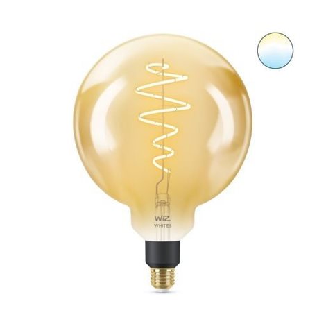 WiZ LED žárovka filament amber E27 G200 6W 390lm 2000-5000K IP20, stmívatelná 1