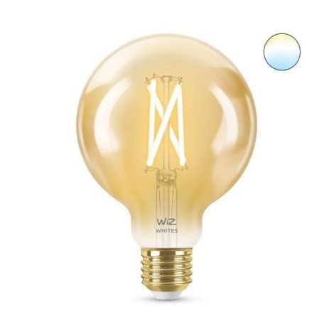 WiZ LED filament amber žárovka E27 G95 7W 640lm 2000-5000K IP20, stmívatelná 1