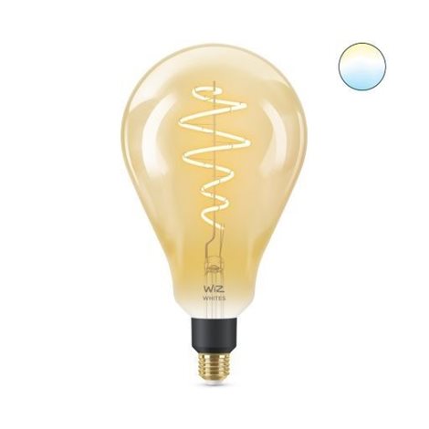 WiZ LED žárovka filament amber E27 PS160 6W 390lm 2000-5000K IP20, stmívatelná 1