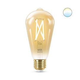 WiZ LED žárovka filament amber E27 ST64 7W 640lm 2000-5000K IP20, stmívatelná