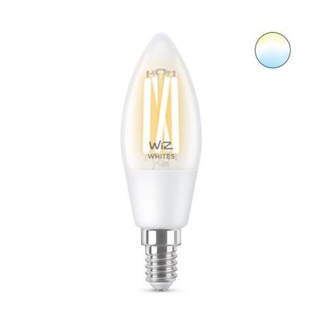 WiZ LED žárovka filament E14 C35 4,9W 470lm 2700-6500K IP20, stmívatelná 1
