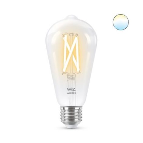 WiZ LED žárovka filament E27 ST64 7W 806lm 2700-6500K IP20, stmívatelná 1