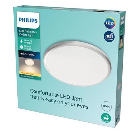Spray CL260 koupelnové přisazené LED svítidlo 1x17W 1500lm 2700K IP44 35cm, stříbrné 4