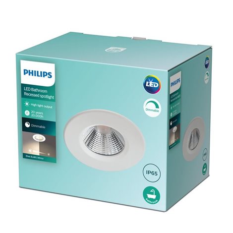 Dive podhledové LED svítidlo 1x5,5W 350lm 2700K stmívatelné IP65, bílé 2
