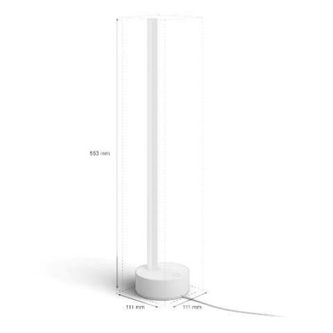 HUE WACA Gradient Signe stolní LED lampa 11,8W 1040lm 2000-6500K RGB IP20, bílá 5