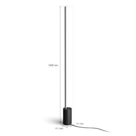 HUE WACA Gradient Signe stojací LED lampa 29W 2550lm 2000-6500K RGB IP20, černá 4