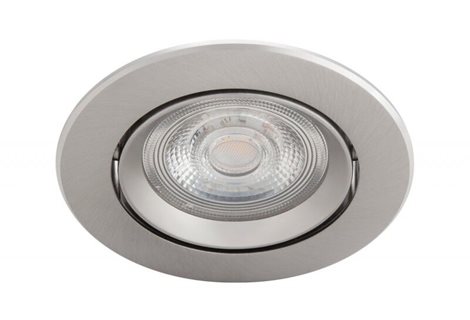 Sparkle podhledové LED svítidlo 1x5W 350lm 2700K IP20 8,5cm kulaté stmívatelné, nikl 1