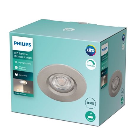 Dive podhledové LED svítidlo 1x5W 350lm 2700K stmívatlené IP65, niklové 2