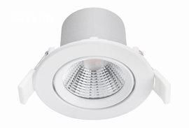 Sparkle podhledové LED svítidlo 1x5,5W 350lm 2700K IP20 8,5cm kulaté stmívatelné, bílé