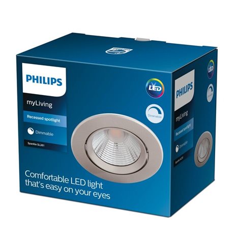 Sparkle podhledové LED svítidlo 3x5,5W 350lm 2700K IP20 8,5cm kulaté stmívatelné, nikl 2