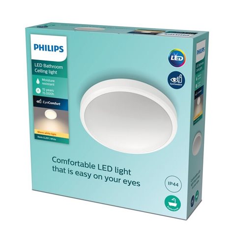 Doris CL257 koupelnové přisazené LED svítidlo 1x17W 1500lm 2700K IP44 31cm, bílé 3