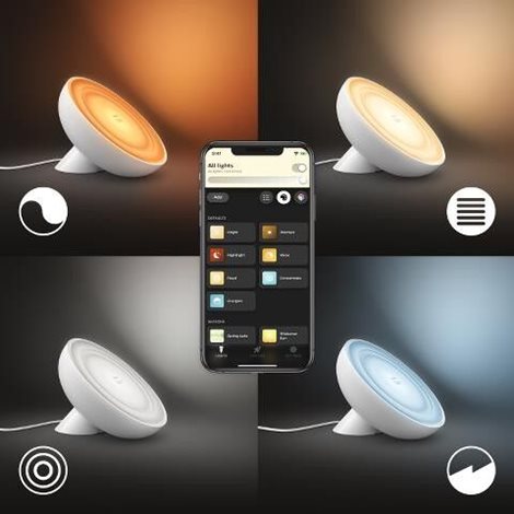 HUE WACA Bloom stolní LED lampa 1x7,1W 500lm 2000-6500K RGB IP20 bílá 10