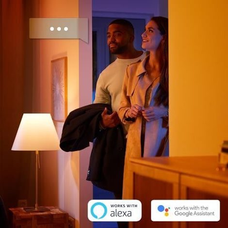 HUE WACA Bloom stolní LED lampa 1x7,1W 500lm 2000-6500K RGB IP20 černá 3