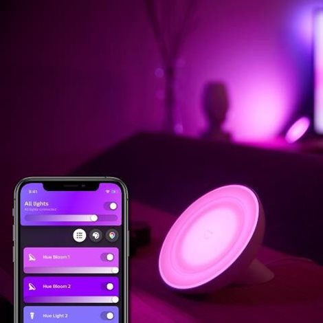 HUE WACA Bloom stolní LED lampa 1x7,1W 500lm 2000-6500K RGB IP20 černá 7