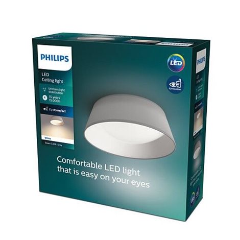 Dawn CL258 přisazené LED svítidlo 1x14W 1100lm 3000K IP20 34cm, šedé 3