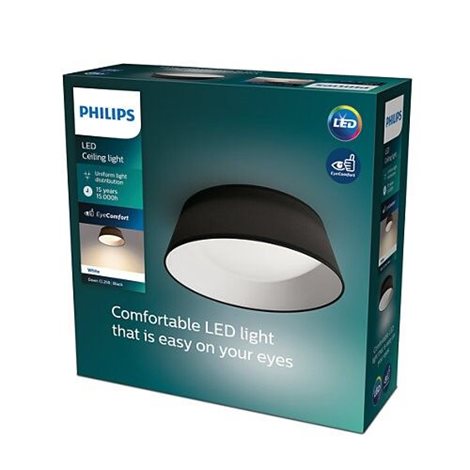 Dawn CL258 přisazené LED svítidlo 1x14W 1100lm 3000K IP20 34cm, černé 5
