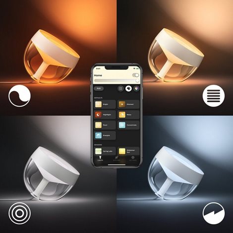 Hue Iris BT STOLNÍ LAMPA LED 8,1W 570lm 2000-6500K, 16mil. barev, zlatá - LIMITOVANÁ EDICE 2
