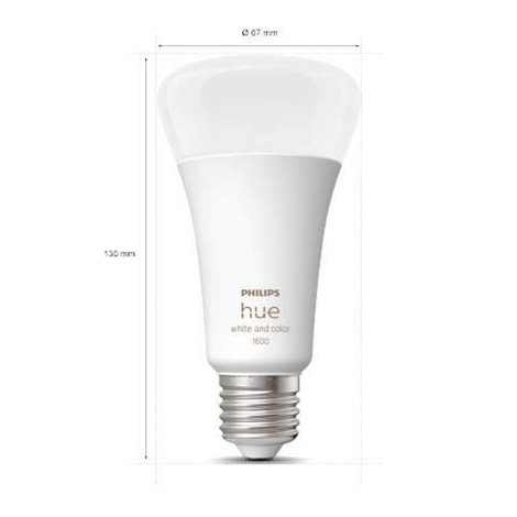 Hue WACA LED žárovka E27 A67 13,5W 1600lm 2000-6500K RGB IP20 2