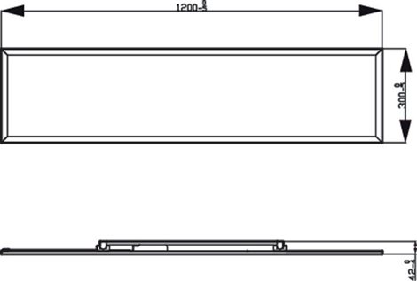 Superslim Touch CL560 stropní LED panel 1x36W 3300lm 2700K krokové stmívání 120x30cm IP20, bílý 4